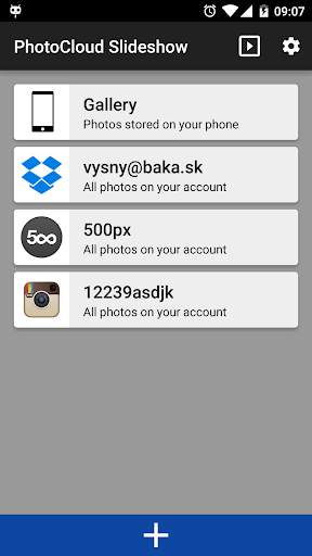 PhotoCloud Frame Slideshow screenshot 1