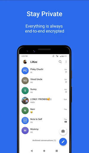LiKee Messenger screenshot 1