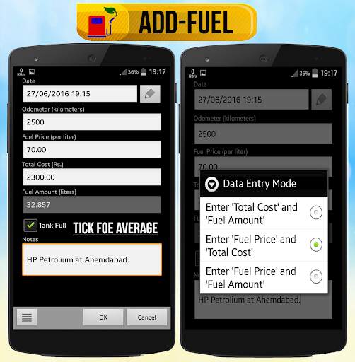 FillFuel and Mileage Log Fuel Buddy Car Management स्क्रीनशॉट 2