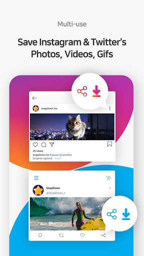 Downloader for Instagram and Twitter : SnapDown screenshot 2