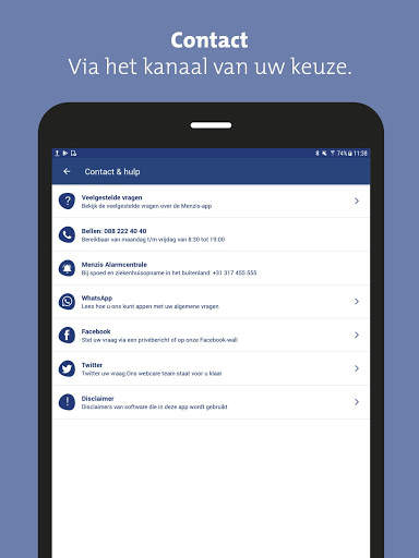Menzis app 9 تصوير الشاشة