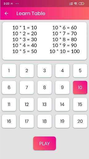Play Multiplication Games & Learn Tables screenshot 3