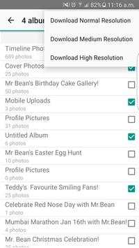 Facebook Photo Downloader screenshot 2
