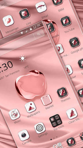 Pink Apple Crystal Theme screenshot 2