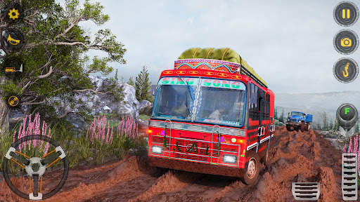 Offroad Driving Mud Bus Game screenshot 1