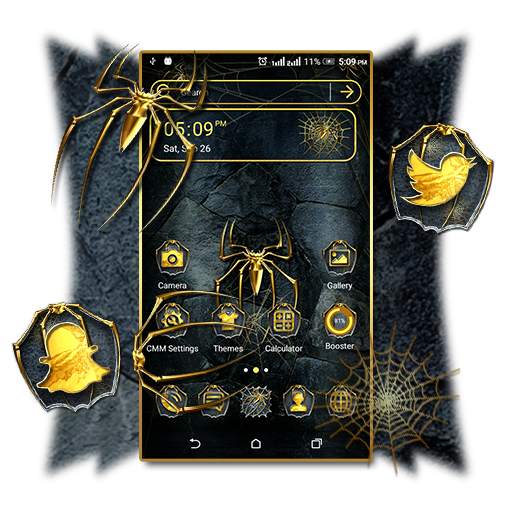 Golden Spider Theme Launcher 1.2.0