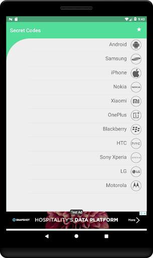 Secret Codes For Android Devices screenshot 1