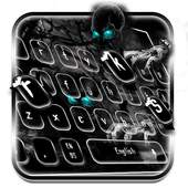 Creepy Zombie Skull Keyboard Theme 10001001
