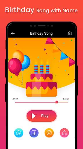 Birthday song with name screenshot 2