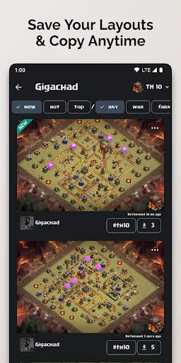ClashLy: Base Layouts for CoC screenshot 4