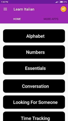 Learn Italian 2 تصوير الشاشة