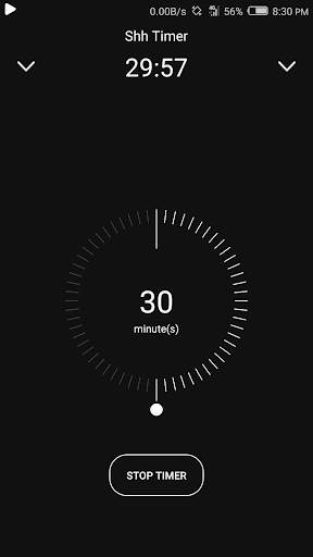 Music sleep timer - Shh Timer: Music off timer screenshot 1