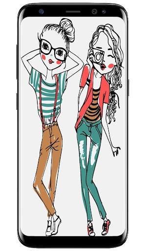 Girl BFF Wallpaper screenshot 3
