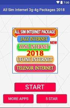 All Sim Internet 3g-4g Packages 2018 screenshot 5