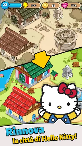 Hello Kitty - Merge Town screenshot 1