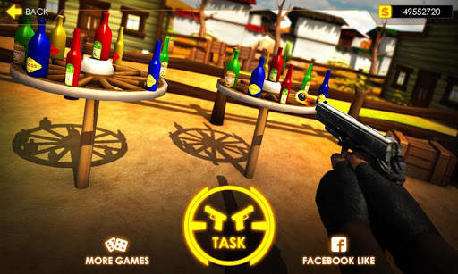Gun Bottle Shooting Expert 3D screenshot 2