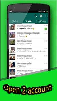open 2 account whatsapp PRANK screenshot 2