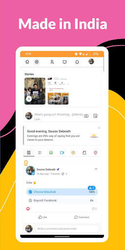 Bidushak - Indian Social Media App screenshot 1