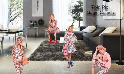 Twin Pic Magic Camera : selfie fly clone camera screenshot 3