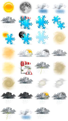 Weather M8. Icons. Misty 1 تصوير الشاشة