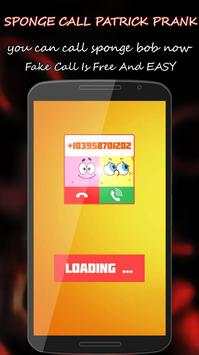 Sponge Bob Fake Call Patrick Prank screenshot 1