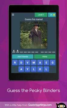 Guess the Peaky Blinders screenshot 15