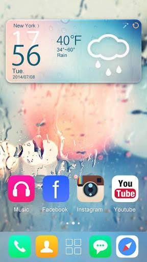 Glass GO Launcher Theme screenshot 3