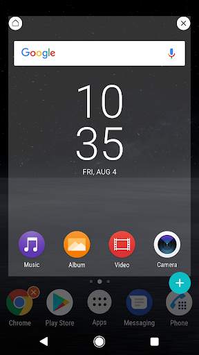 Nature Black Theme Xperia 1 (live wallpaper) screenshot 5