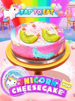 Unicorn Cheesecake Maker - Cooking Games for Girls screenshot 1