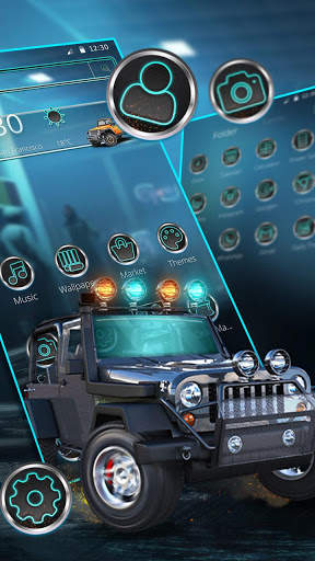 Speedy Jeep Car Theme screenshot 1