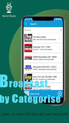 World Radio - Global News Broadcast, FM screenshot 2