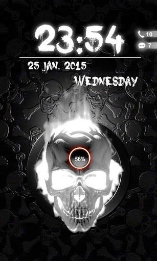 GO Locker FireSkull Free Gray screenshot 4
