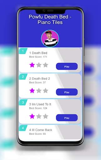 Powfu Death Bed - Piano Tiles 🔥 screenshot 1