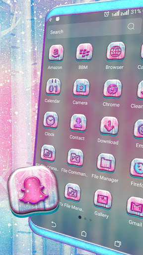 Pink Birch Tree Launcher Theme screenshot 2