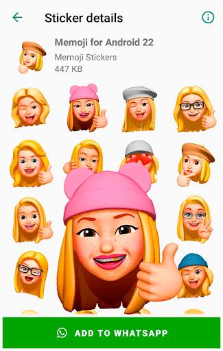 Stickers Memoji for Android WhatsApp WAStickerApps screenshot 6