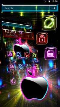 Black Neon Apple Launcher Theme screenshot 3