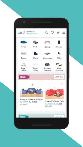 Zefo - Refurbished Furniture, TVs, & Appliances screenshot 1
