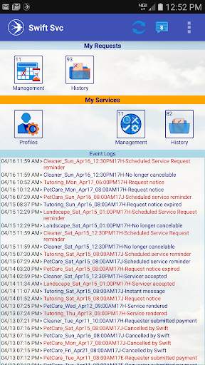 Swift Svc screenshot 1