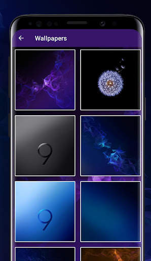 Galaxy S9 purple Theme screenshot 6