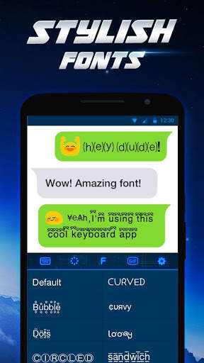 Neon Spaceship Keyboard Theme screenshot 3