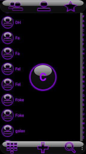 THEME GLOW PURPLE EXDIALER screenshot 3