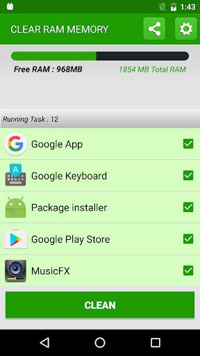 Clean RAM Memory screenshot 2