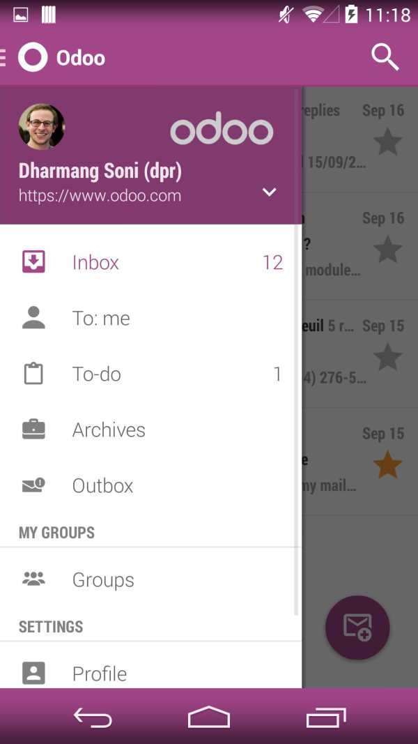 Odoo Messaging скриншот 5