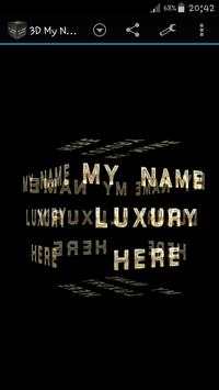 3D My Name Deluxe Wallpaper screenshot 5