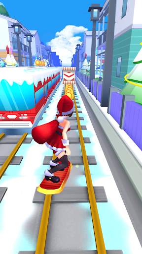 Subway Santa Princess Runner screenshot 4
