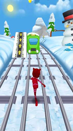 Subway Hero Masks :3D Adventure Run Blue Dash game screenshot 4
