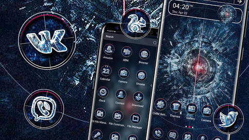 Laser Eye Tech Launcher Theme screenshot 1
