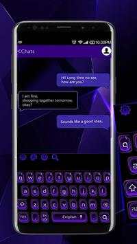 Cool Black Purple Keyboard Theme screenshot 1