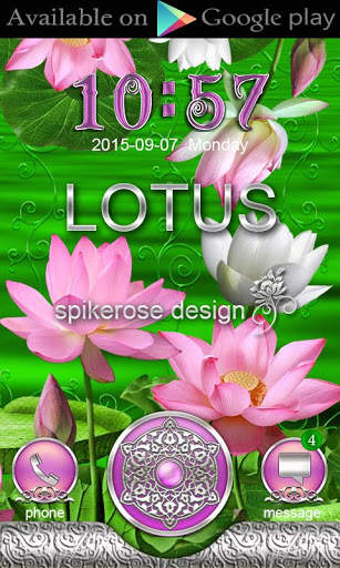 Free Lotus  Go Launcher theme screenshot 8