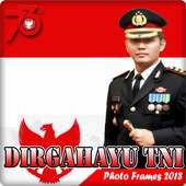 Bingkai Foto Dirgahayu TNI logo